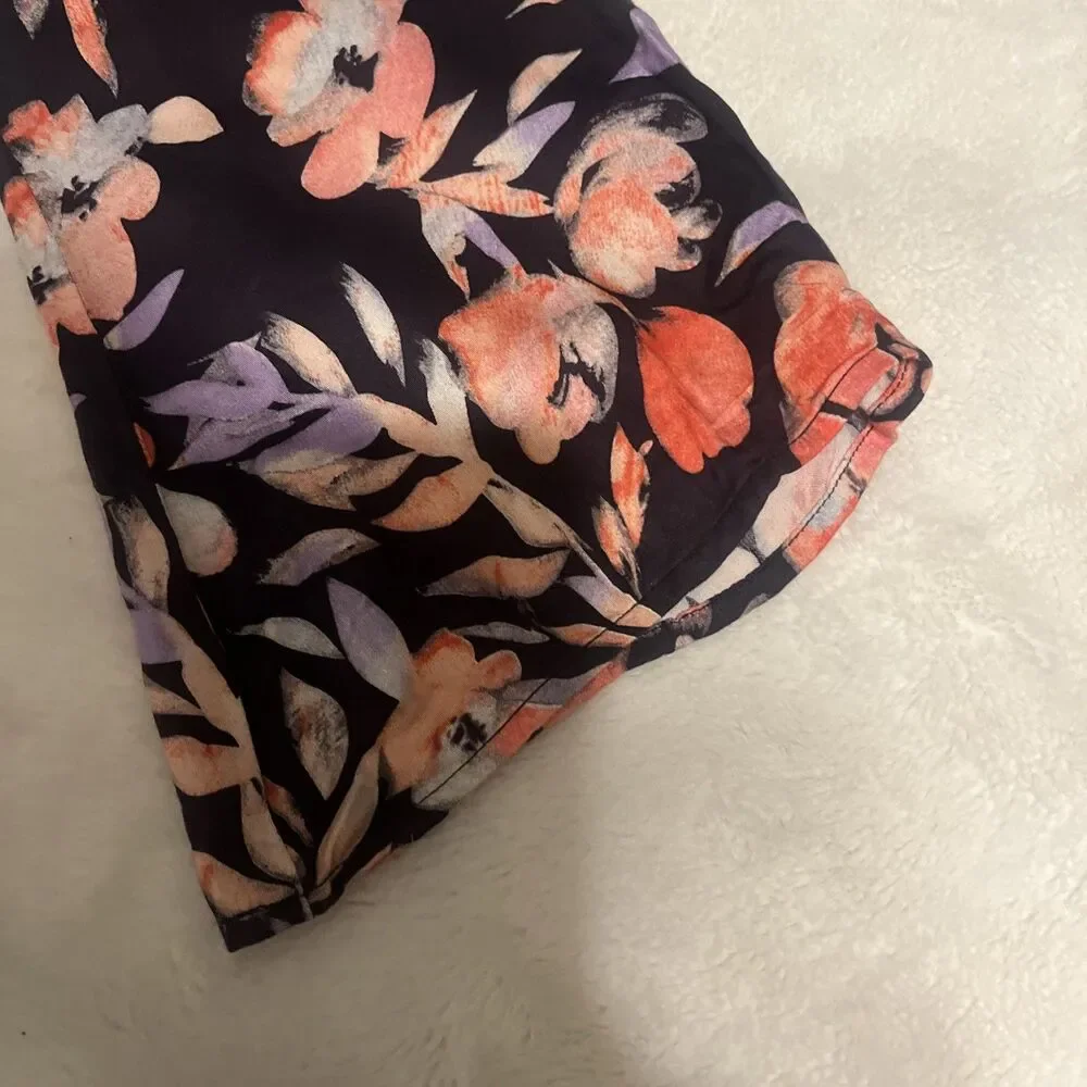 Revolve SOME DAYS LOVIN Womens Romper Black Floral Long Sleeve S